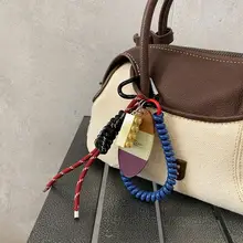 個性的なカーキーリング【編み込みストラップ・カップル対応・DIYアクセサリー】