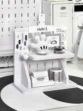 デスク用 穴あけ不要のディスプレイスタンド【卓上収納・整理整頓・省スペース】