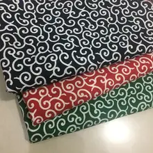 綿布 唐草 柴犬 模様のハンドメイド衣装用生地【DIY用・輸入素材】