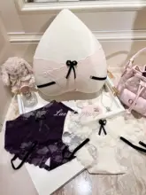セクシーなレース三角パンツ【リボン付き・低腰・透 breathable・無痕】