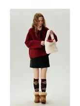 冬用100%羊毛リボン付きダブルフェイスコート【レディース・短尺・小柄向け】