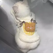 猫用秋冬フリースベスト【保温・防毛・可愛らしいデザイン・イギリス短毛種用】