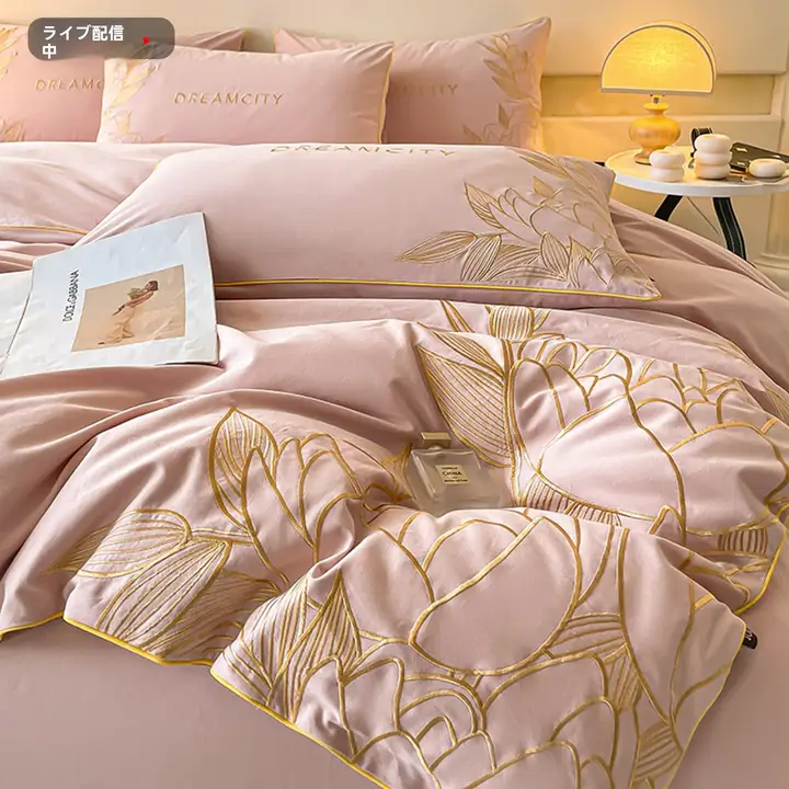 秋冬用コットン製加厚四点セット【高級感ある長綿使用・布団カバー・シーツ・枕カバー】（セットアップ対応）