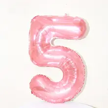 クリスタルジェリーカラーの数字アルミバルーン【ハート型・誕生日パーティー装飾用】