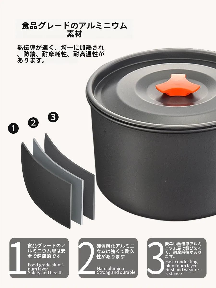 キャンプ道具を節約調達｜実際に使ってみた結果　酸化アルミニウム製鍋具セット