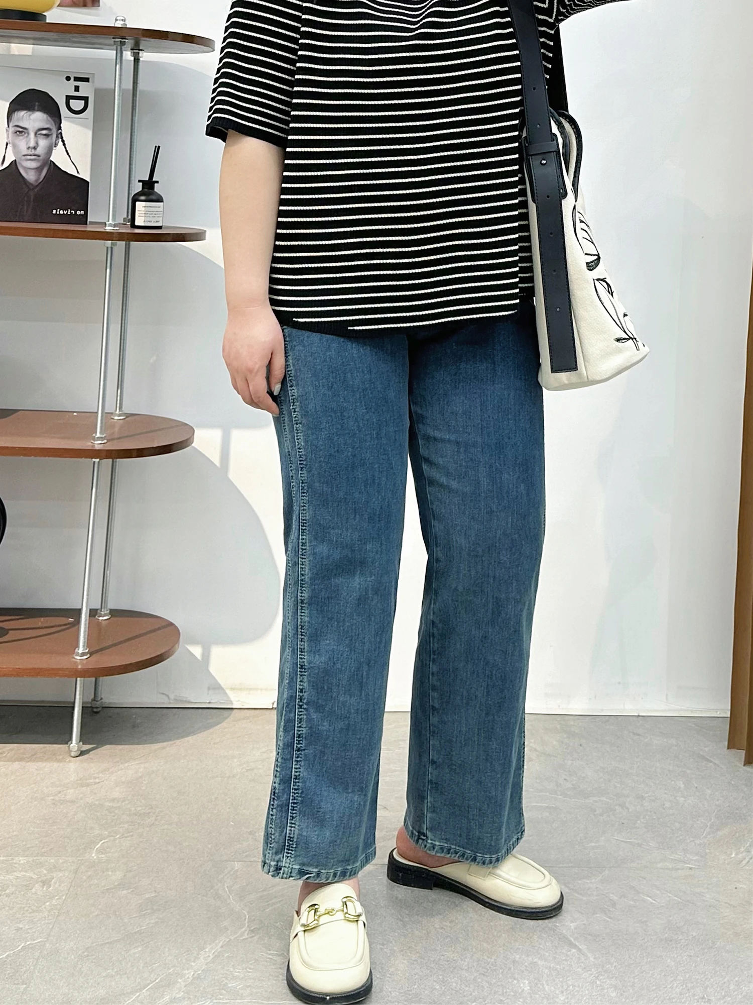 デニム コーデの基本ルールと高腰ストレートパンツの選び方｜完全ガイド
