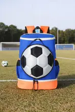 子供用サッカーリュック【男女兼用・大容量・シューズ収納付き・バスケットボール対応】