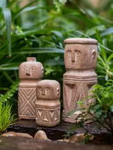 置物 彫像 オブジェ 古代風 ジオメトリック ストーン調 人物像 インテリア ガーデン 別荘
