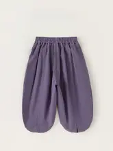 夏用 子供用 おしゃれな虫除けパンツ【広めのカジュアルデザイン・スリット入り・薄手】