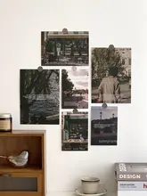 フランス風レトロ壁面装飾カード【風景ポスター・撮影小道具用】