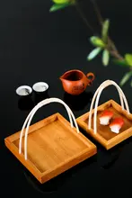 創意的な天ぷら盛り器 竹製トレイ付き フィッシュバスケット【寿司・揚げ物・お菓子用】