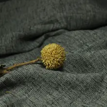 秋冬用の厚手リネンコットン生地ローブ【カラフルな織模様】