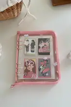 A5透明バタフライプリントカードアルバム【4ポケット・フォト収納用】