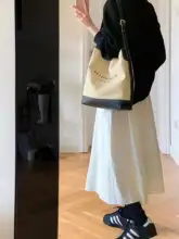ロマンティックなフレンチスタイルのコットンミルクホワイトスカート【中長丈・カジュアル・春秋用】