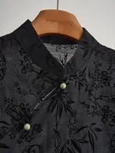 新中式国風改良旗袍風エレガント上衣とスカート【フラワー刺繍・斜め襟・立ち襟】（セットアップ対応）