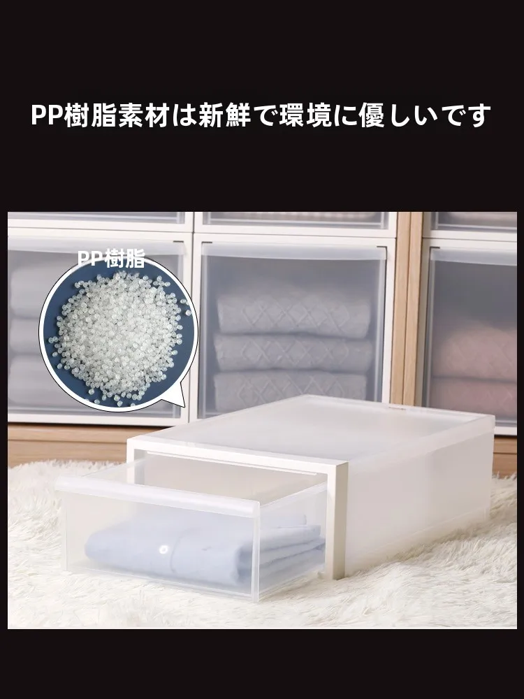 透明プラスチック収納ボックス：クローゼットの扉が邪魔になる問題を解決する収納システム