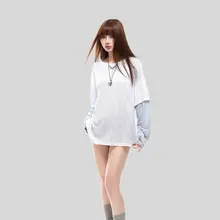 春夏用レディース長袖Tシャツ【ストライプデザイン・フィット・日焼け防止】