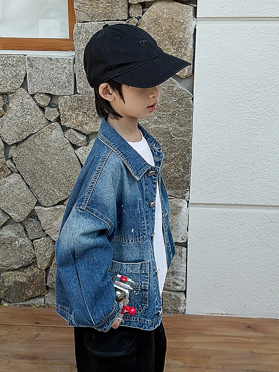 12oz デニムジャケットはどんな風に着用される？子供の春先にぴったりな「米修叻」の日系ジージャンがおすすめ