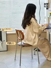 レトロラタン製ダイニングチェア【背もたれ付き・北欧スタイル・カフェ用】