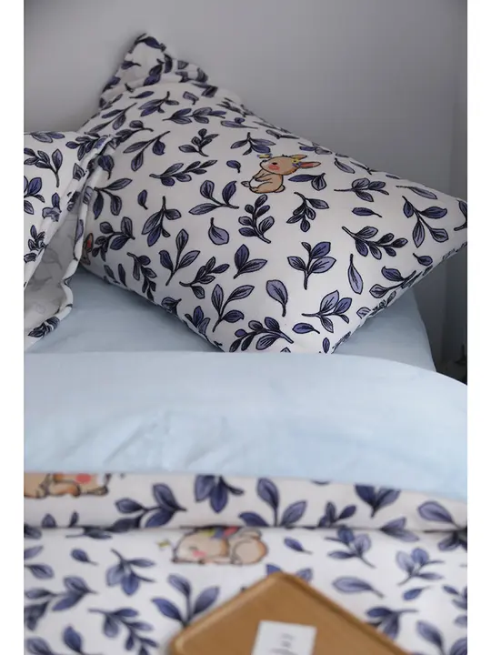 冬用牛乳フランネル製ベッドカバーセット【厚手・枕カバー・シーツ・ベッドスカート付き】（セットアップ対応）