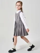 学院風キャミソールドレス【フリルスカート・歌唱用・女児用】（セットアップ対応）
