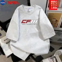 NASAデザインのコットン半袖Tシャツ【アメリカンスタイル・ラフフィット】