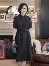 エlegantな新中式デザインのシルクドレス【イメージ：亀裂模様・ウエストリボン付き】