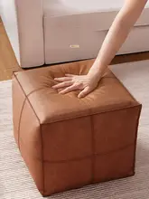 収納ボックス付きオットマン【クッション・二合一デザイン】（セットアップ対応）