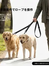 2頭用 ペット用ダブルリード【小型犬対応・散歩用・フレンチブルドッグ用品】