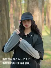 紫外線対策に最適！女性用冷感袖カバー【夏用・通気性・ゆったりフィット・アウトドア・ドライブ・バイク対応】