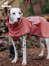 中型大型犬用の防水ペットレインコート【バルーンデザイン・屋外用・フード付き】