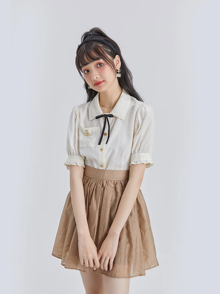 49日 服装 と 8月 末 服装 の違いは？この天絲シャツとスカートパンツセットが解決する