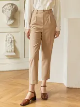 春季用 レディース スラックス【フレンチスタイル・通勤・フィット・テーパード】