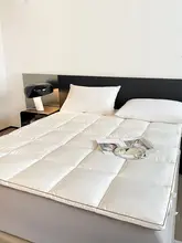 全棉製のやわらかいマットレスカバー【学生用・厚手・シングルサイズ】