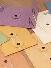 ヴィンテージカラーの紙製ドキュメントフォルダー【多機能・手持ち・書類・領収書収納】