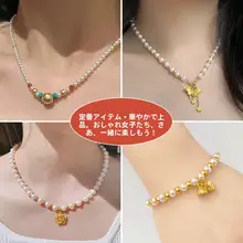 古法金風手作りブレスレット【小金珠子・DIYパーツ・専用ビーズ・アクセサリー】