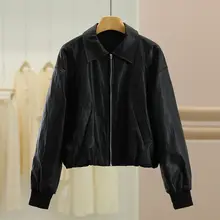 ヴィンテージ風バイクライディングジャケット【レディース・スリムフィット・秋冬用】