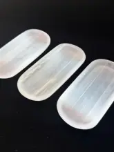 天然透けるモロッコ石膏のクリスタルプレート【インテリア装飾・ジュエリーディスプレイ用】
