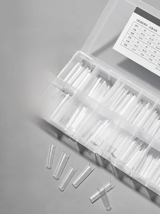 超薄型ネイルチップ【長方形・楕円形・磨き不要・Cカーブデザイン】