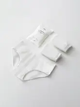 使い捨てストライプパンティ【コットン・無菌・通気性あり・旅行用】