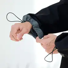 通気性のある薄手長袖エプロン【ユニセックス・日本風・�キッチン用・作業服】