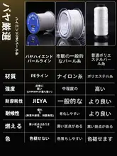 パールラインビーズネックレス・ブレスレット用手作りDIY材料【日本輸入・細い編みひも】