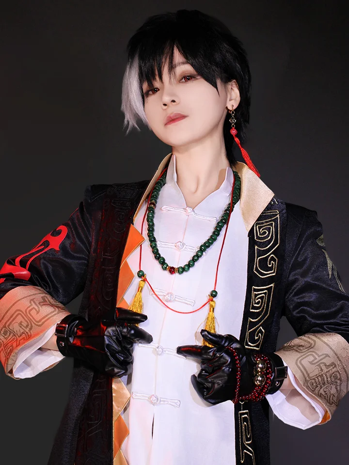 古風コスプレ衣装【主人公用・二色ウィッグ・ゲーム対応】（セットアップ対応）