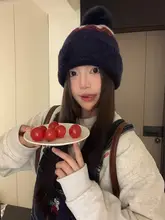 レトロデザインのニット帽【暖かい・耳を包む・秋冬用】
