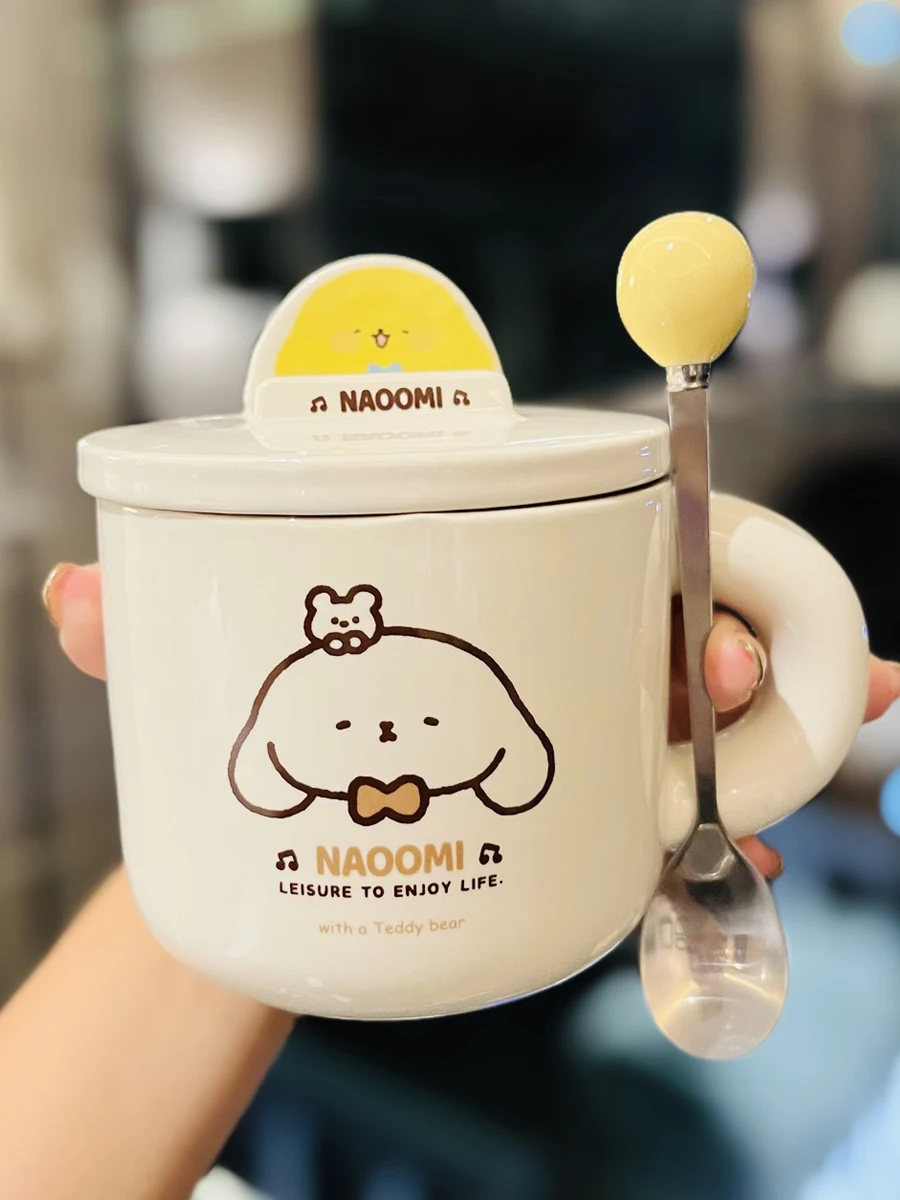 高品質陶器製マグカップ：大容量・蓋付きでオフィスとホームで快適な飲料管理
