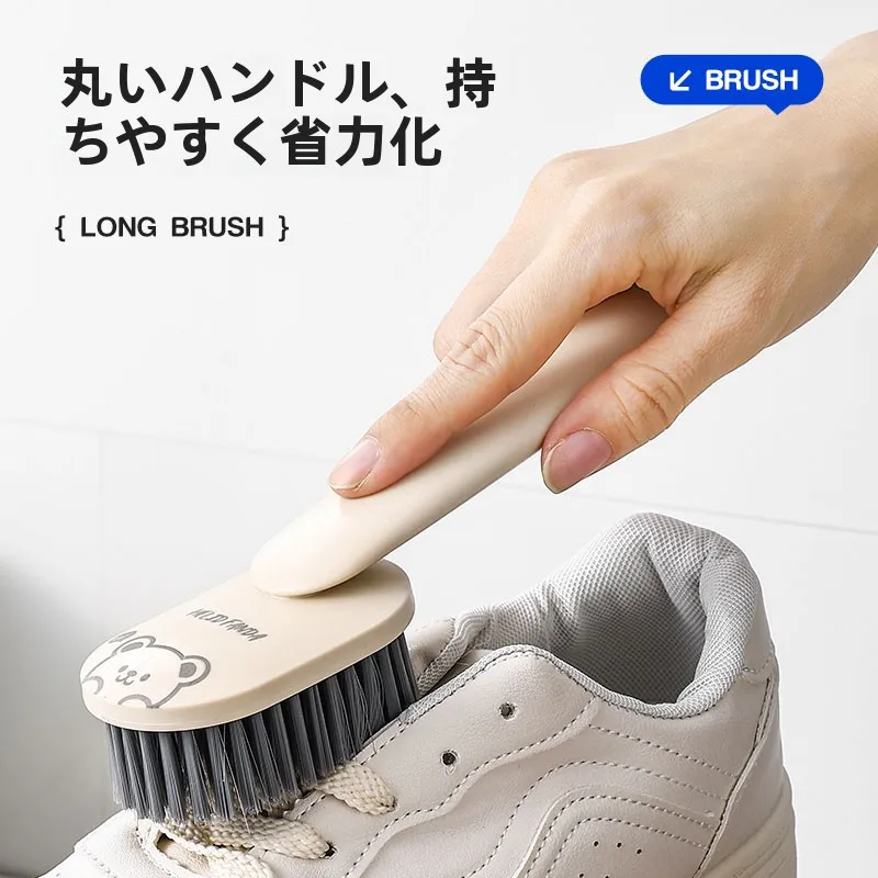 多機能ソフトブラシシュークリーナーでワークブーツの汚れ落としを確実に