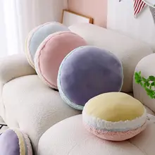 北欧マカロンカラーの少女心をくすぐるソファクッション【自動車用・快適寝具・腰サポート】