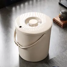 茶渣ごみフィルター付き排水バケツ【家庭用・大容量・茶道用具アクセサリー】