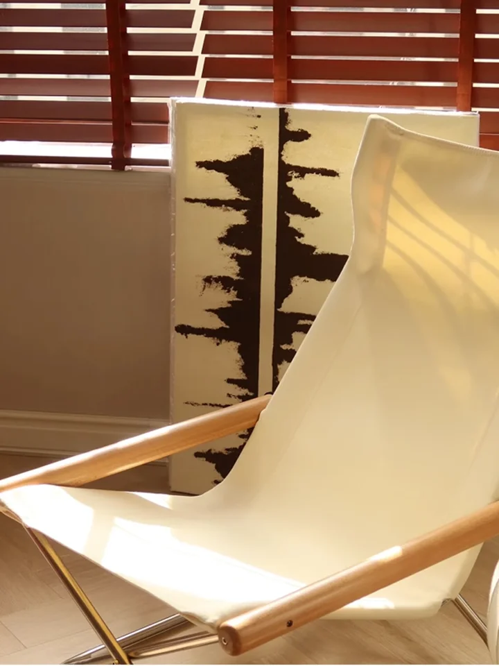 日式折りたたみロッキングチェア【アウトドア・キャンプ用・一人用】