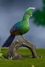 銅製装飾品 百鳥集 白梢冠蕉鹃【インテリアデスクトップ飾り】